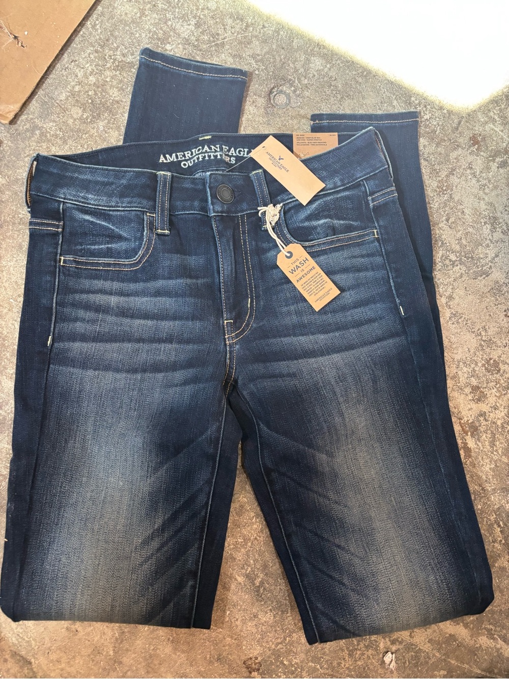 American Eagle Outfitters Women's Dark Indigo Skinny Jeans